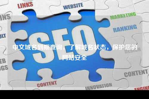 中文域名到期查询，了解域名状态，保护您的网站安全